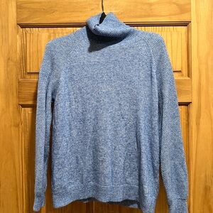 LOFT Blue Cowl Sweater